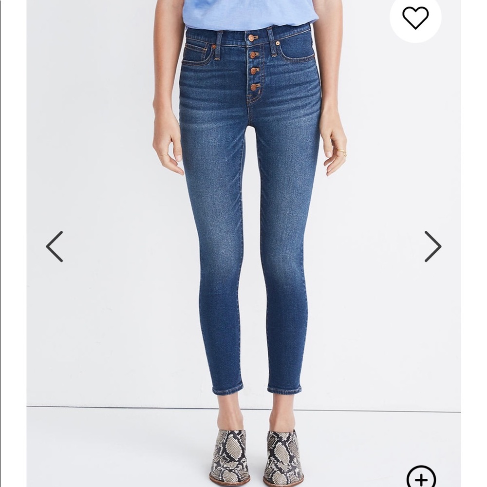 Madewell BNWT 9” Mid-rise Skinny Crop Jeans